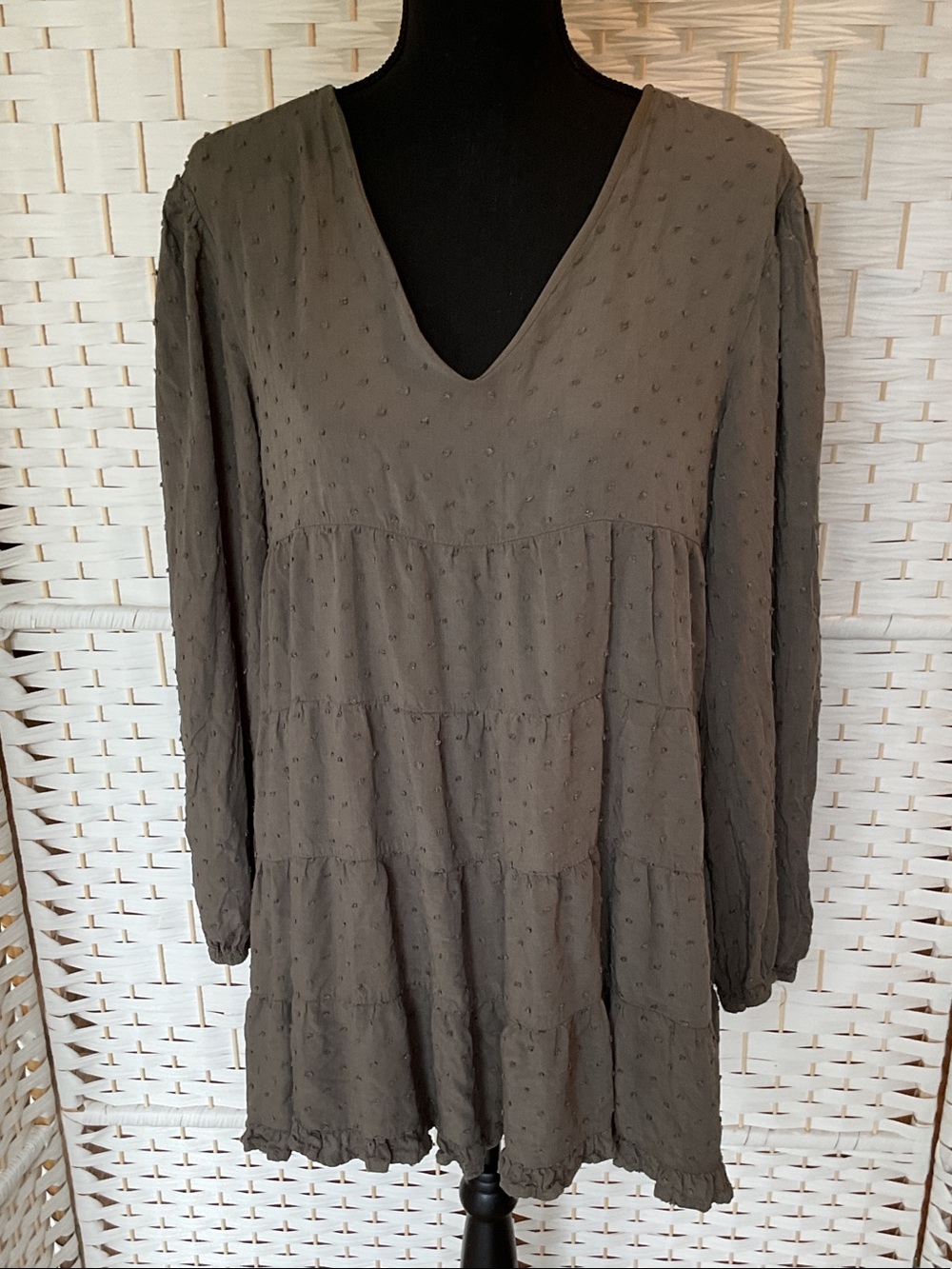 Blue Rain Olive Green Knit Dress